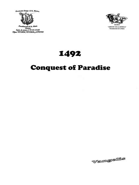 the conquest of paradise pdf.